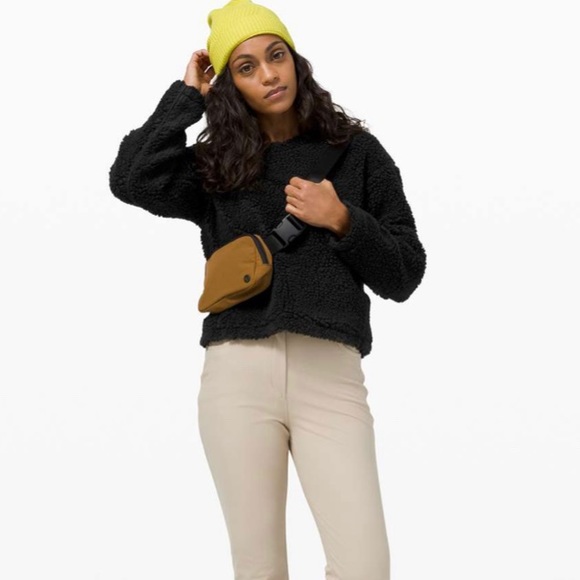 Lululemon Wool Whenever Crew NWT Black Size 10 - Picture 3 of 16